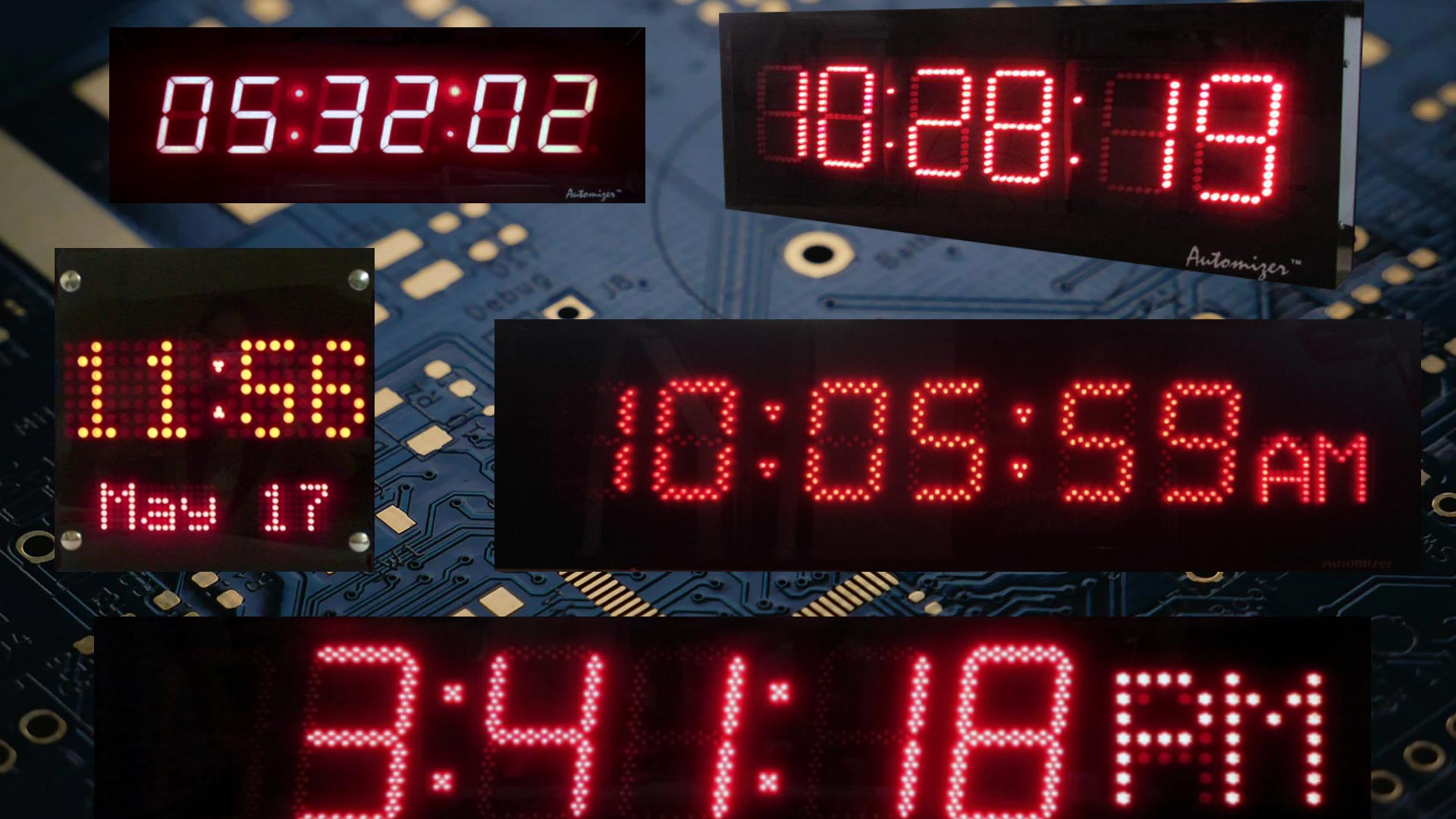 Automizer Digital Clocks