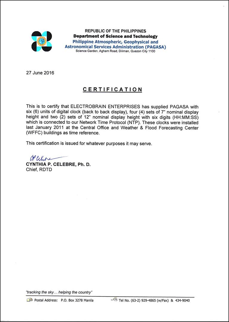 Automizer PAGASA Certified